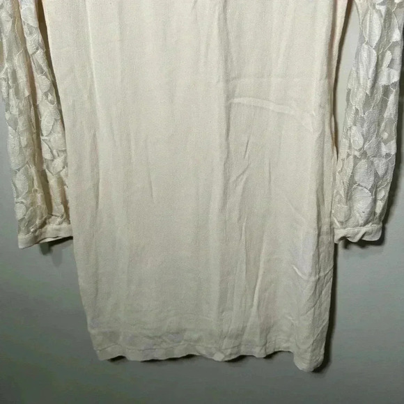 Axara Paris  longsleeve cream lace dress 38/L - Picture 5 of 7